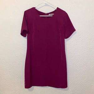 Eggplant shift dress